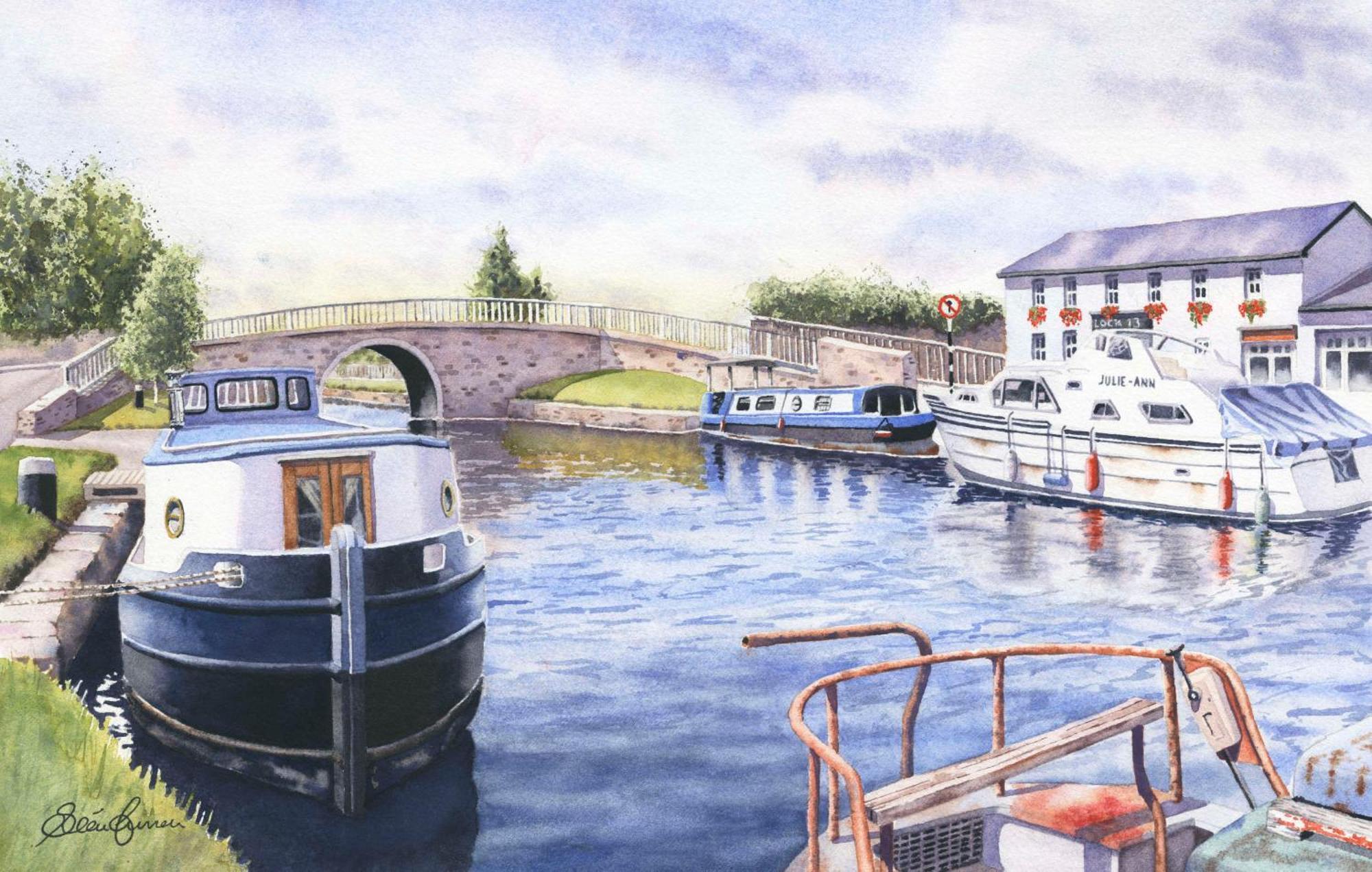 Roisin Dubh Houseboat Otel Sallins Dış mekan fotoğraf
